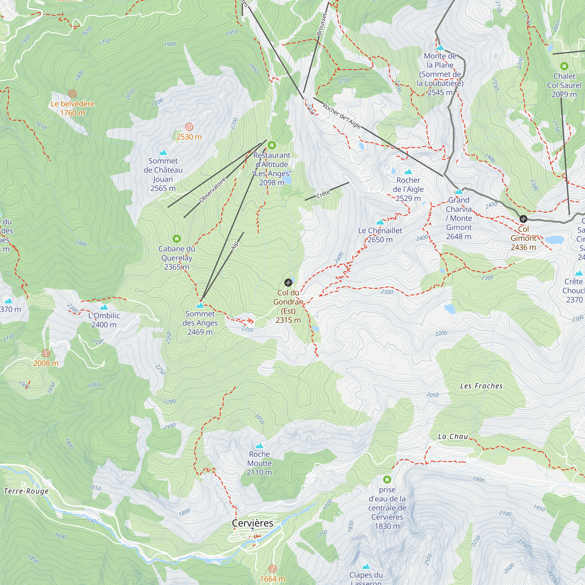 Cabane des Douaniers map
