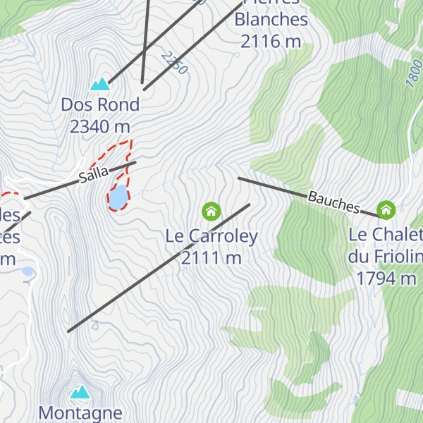 Map of Le Carroley