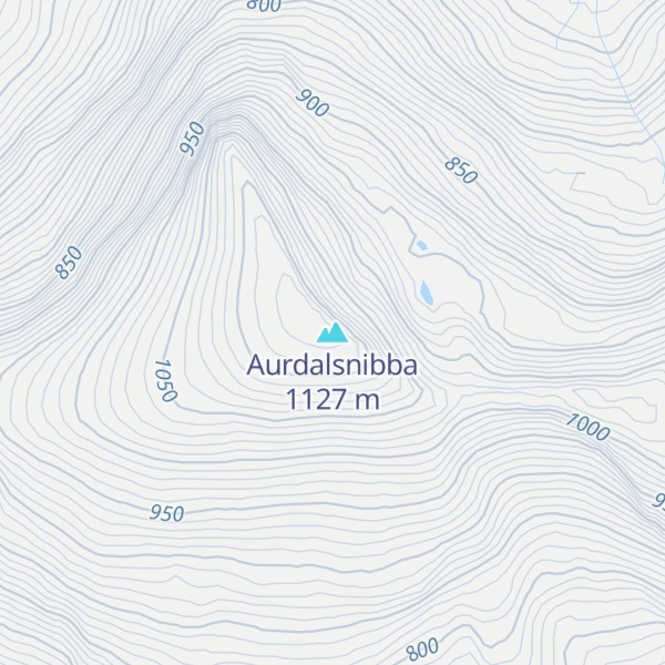 Map of Aurdalsnibba