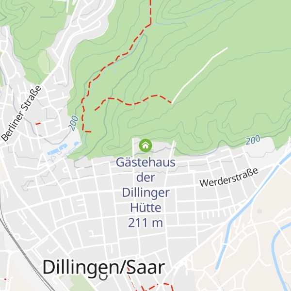 Map of Gästehaus der Dillinger Hütte