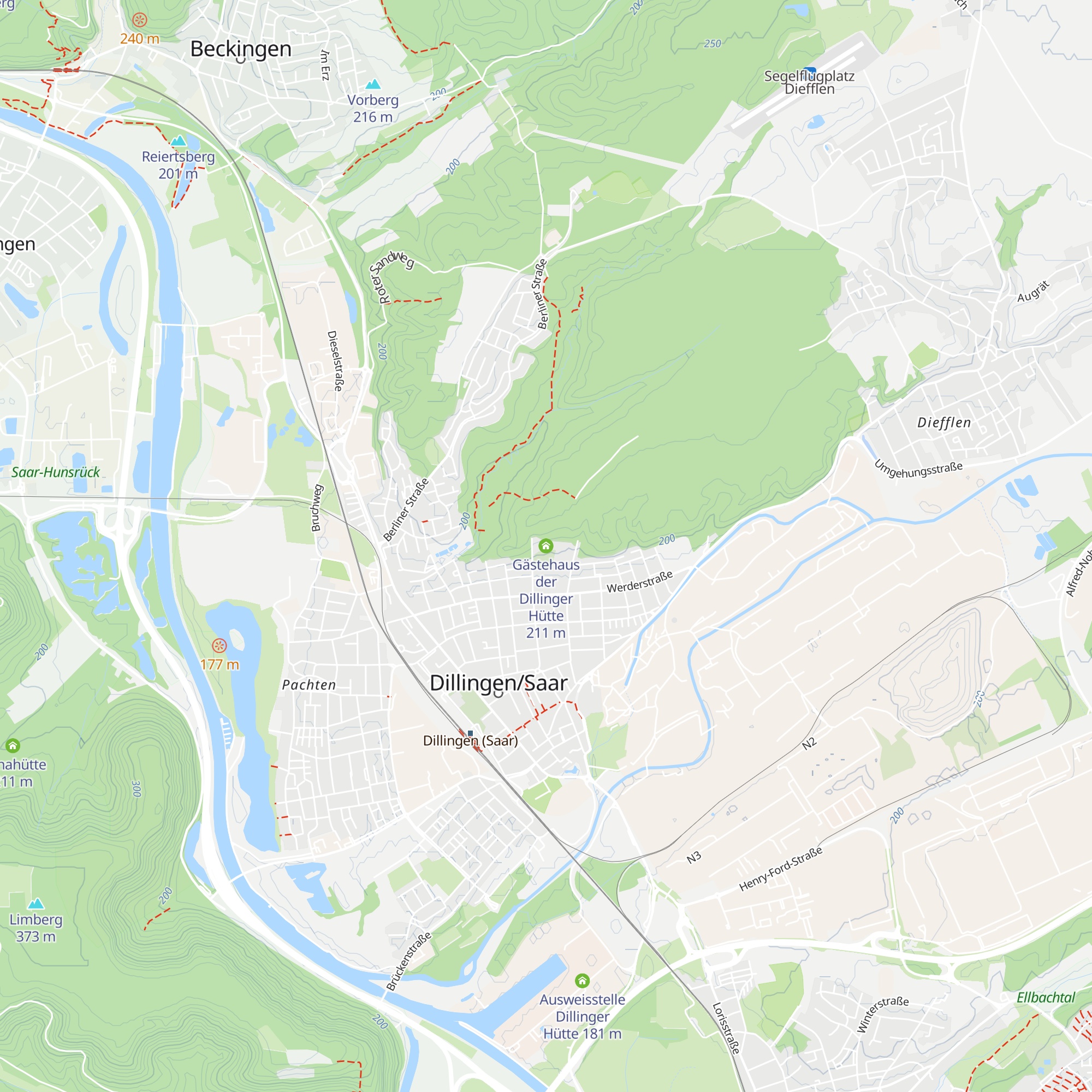 Gästehaus der Dillinger Hütte map