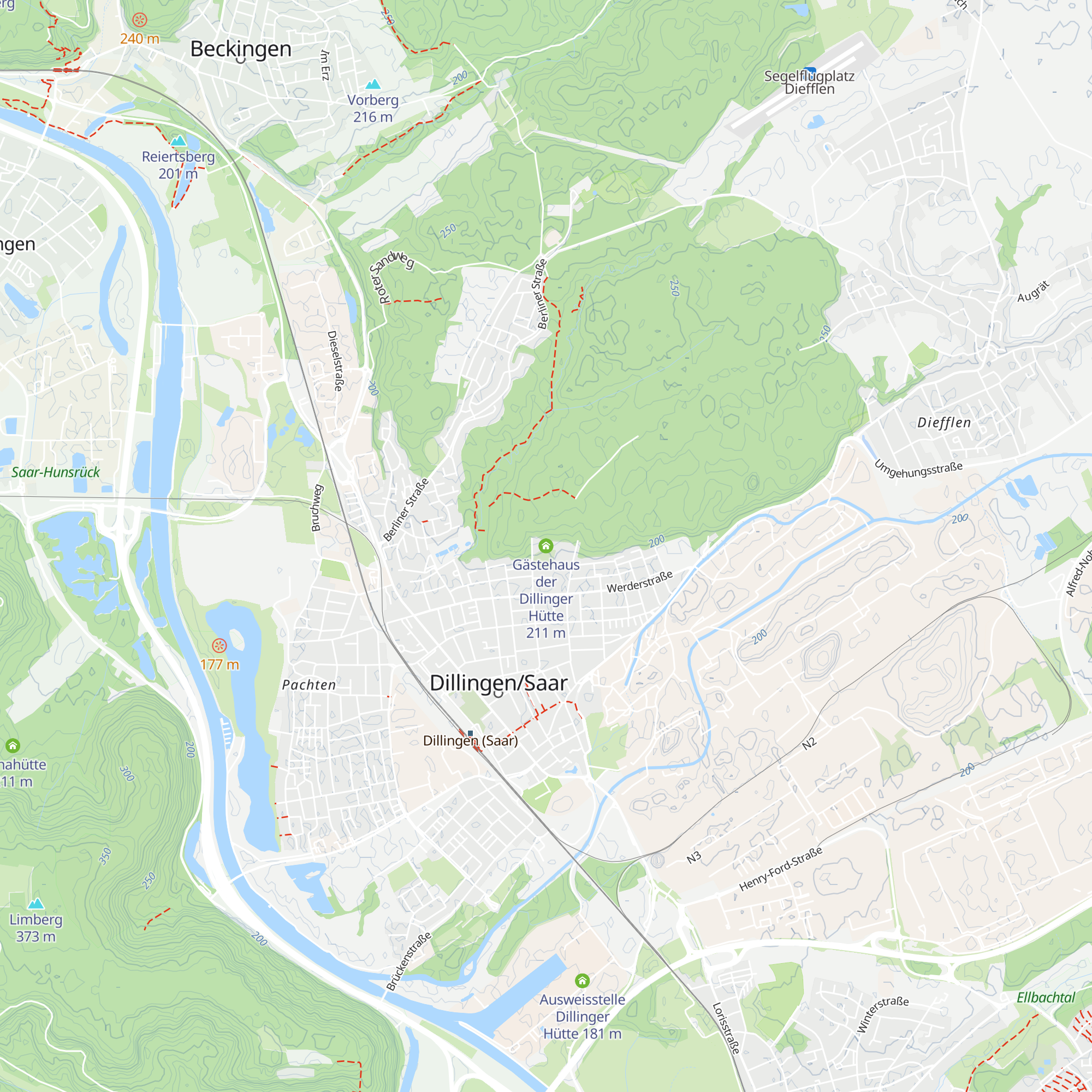 Gästehaus der Dillinger Hütte map