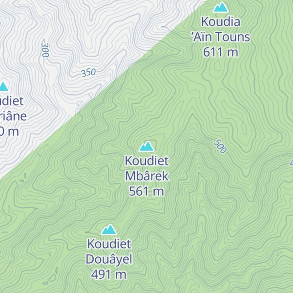Map of Koudiet Mbârek