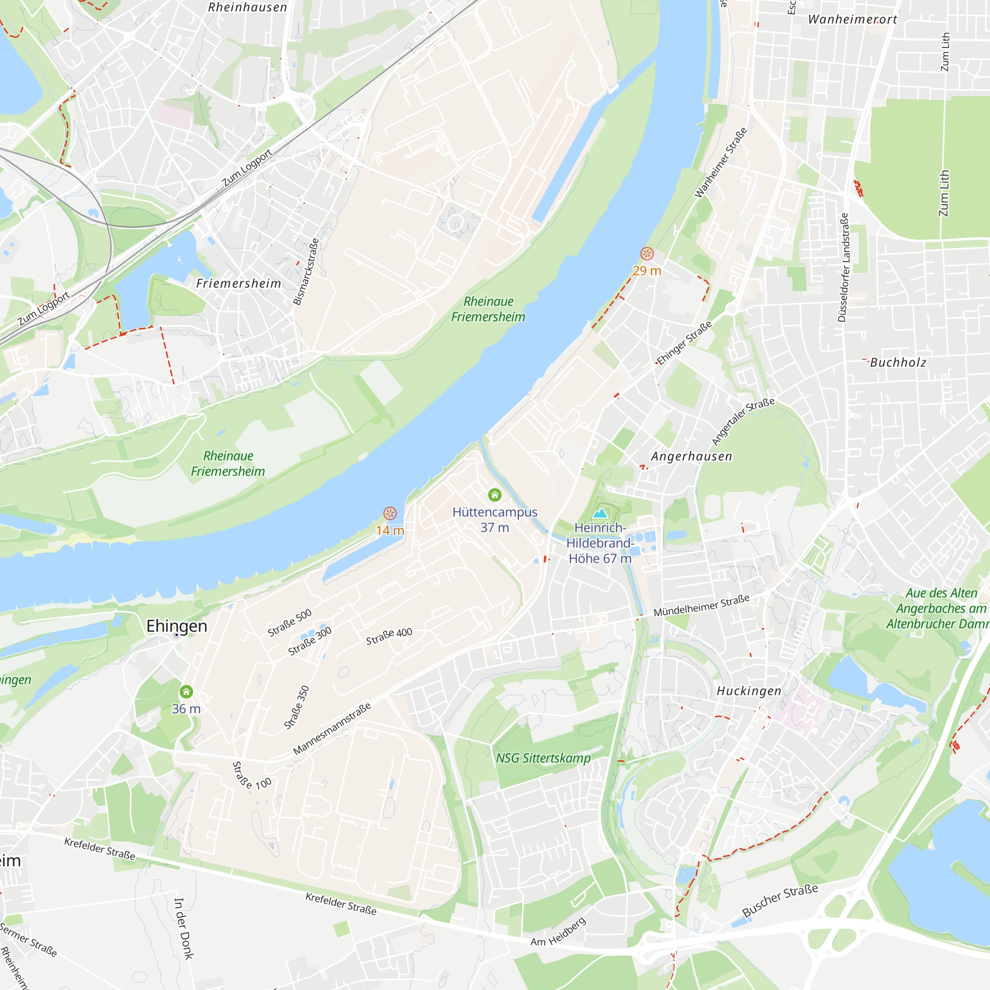 Hüttencampus map