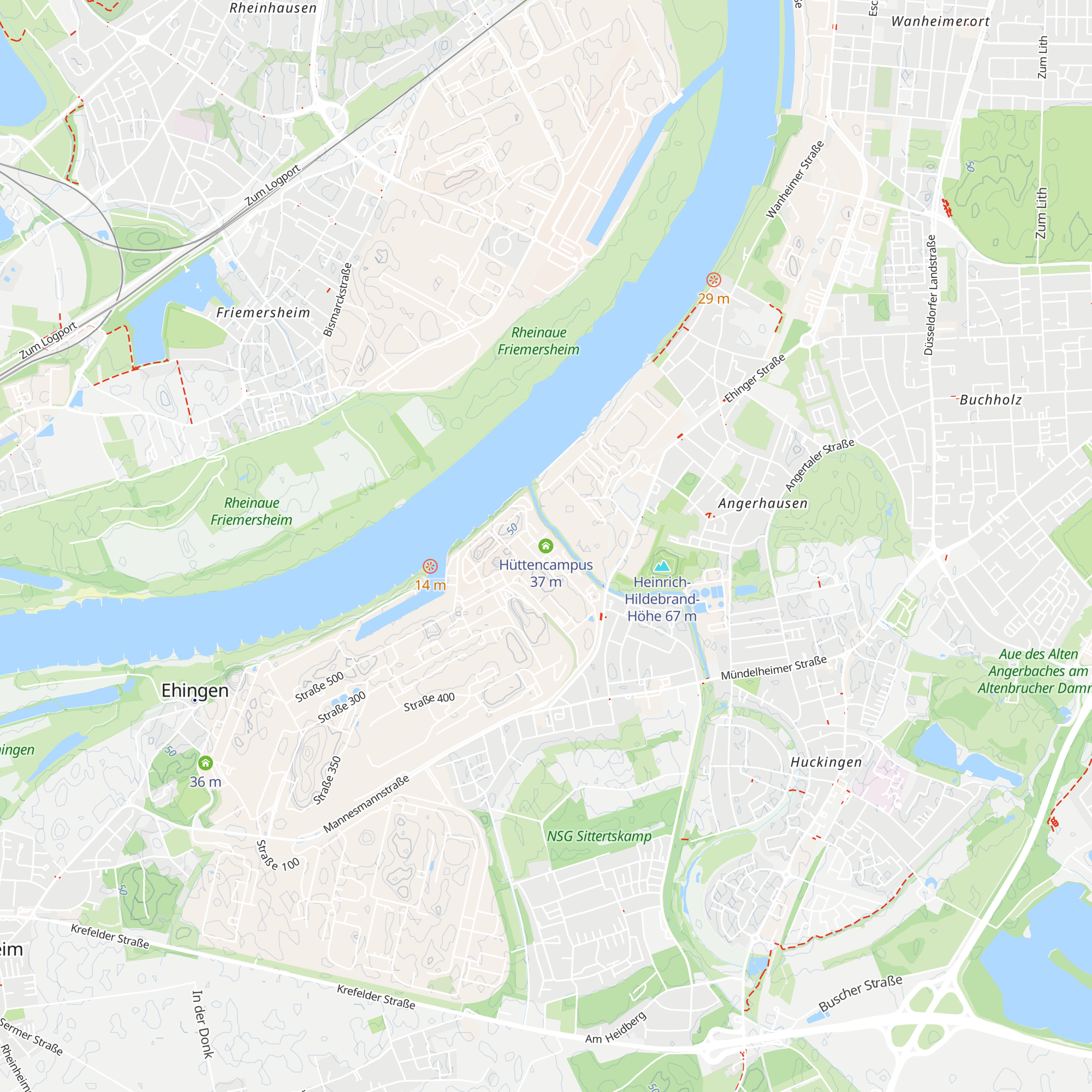 Hüttencampus map
