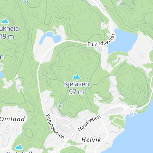 Map of Kjelåsen