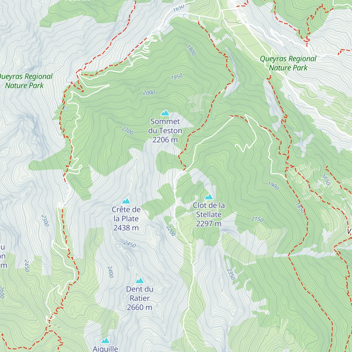 Cabane de Fontouse map