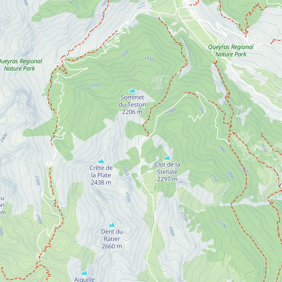 Cabane de Fontouse map