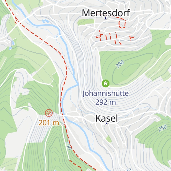 Map of Hitzlay Hütte
