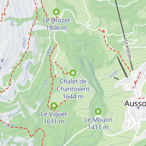 Map of Chalet de Chantovent