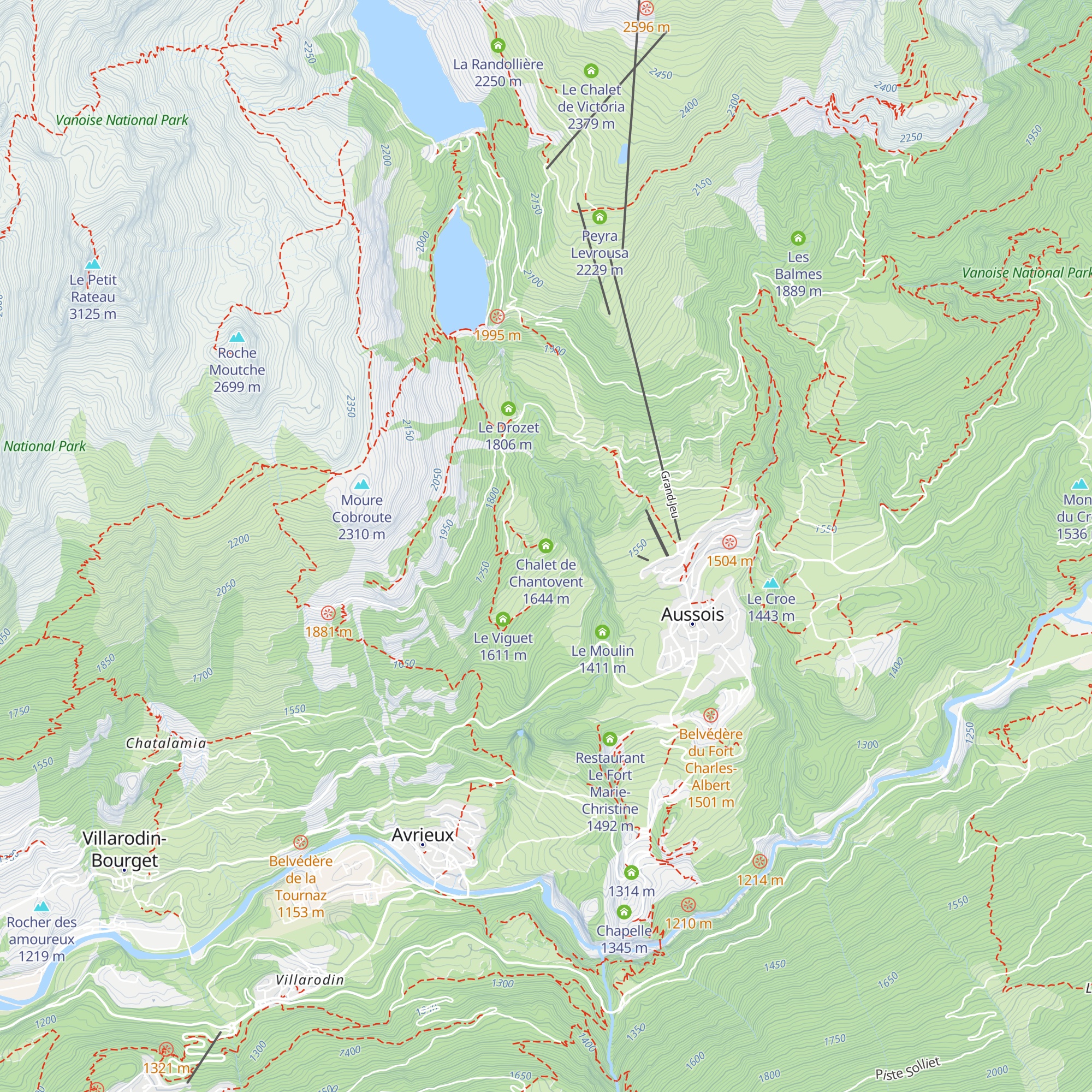 Chalet de Chantovent map
