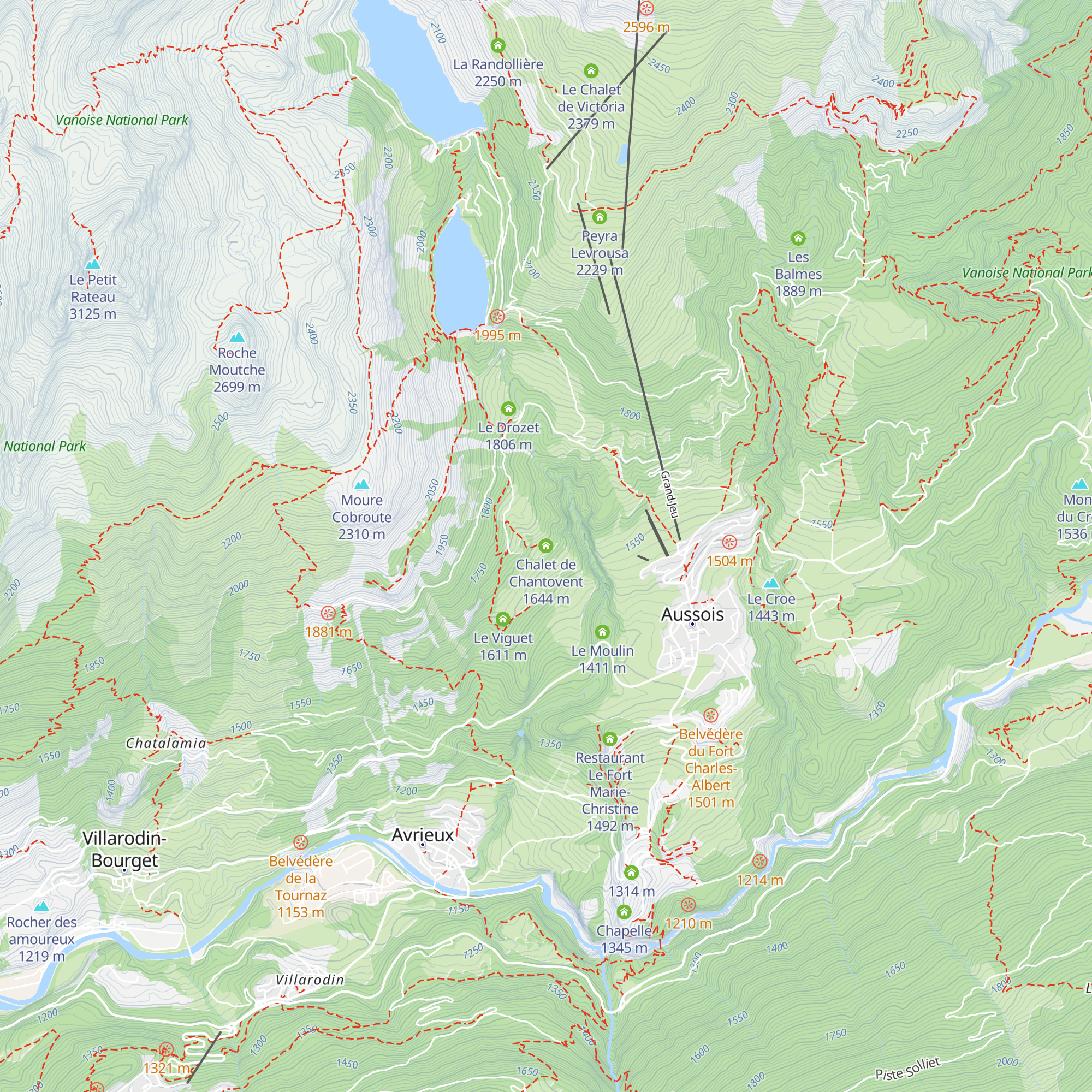 Chalet de Chantovent map