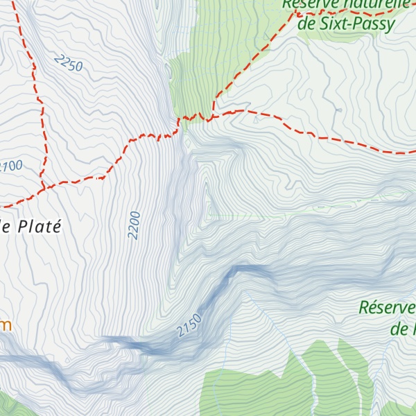 Map of Pointe de Platé