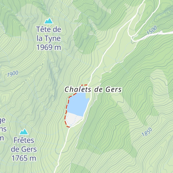 Map of Refuge du Lac de Gers