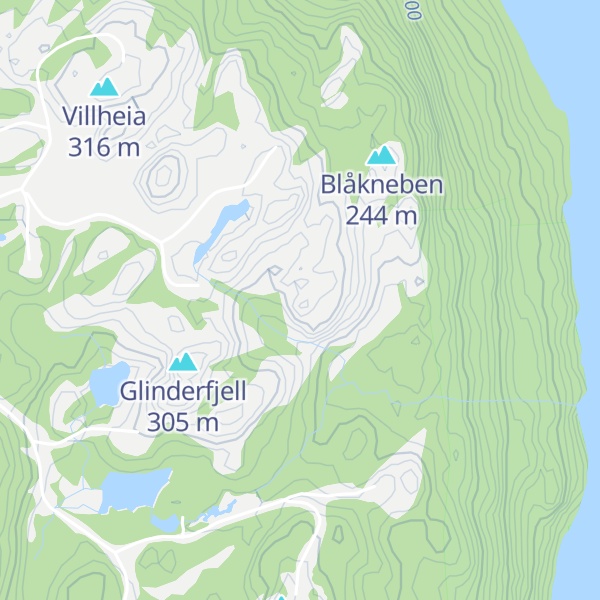 Map of Øygardsåsen