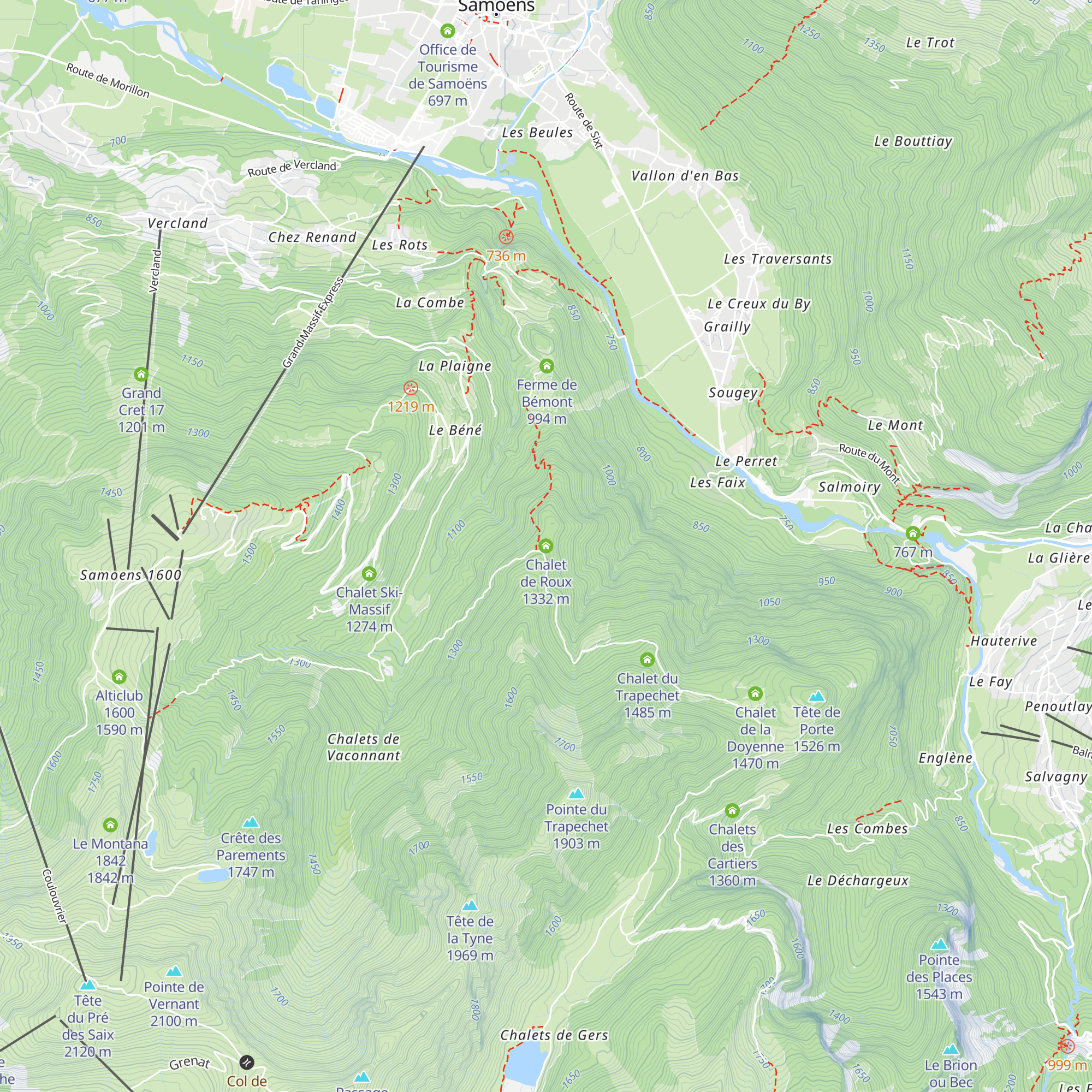 Chalet de Roux map