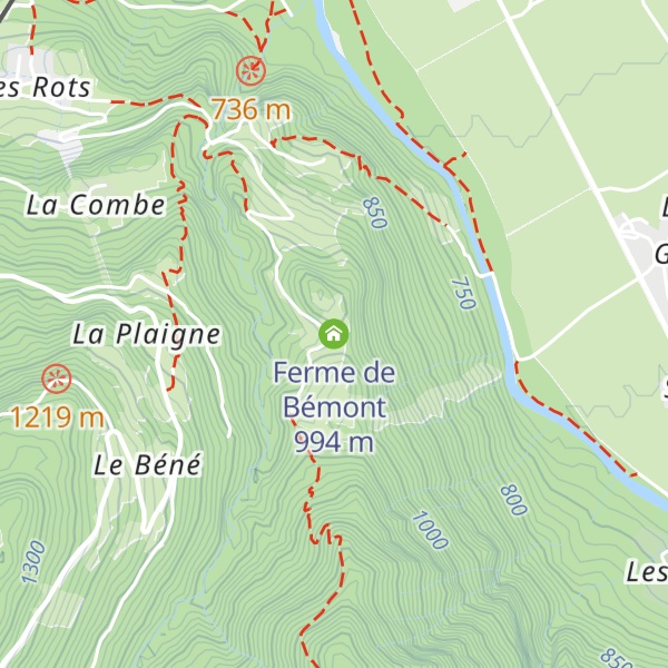 Map of Ferme de Bémont