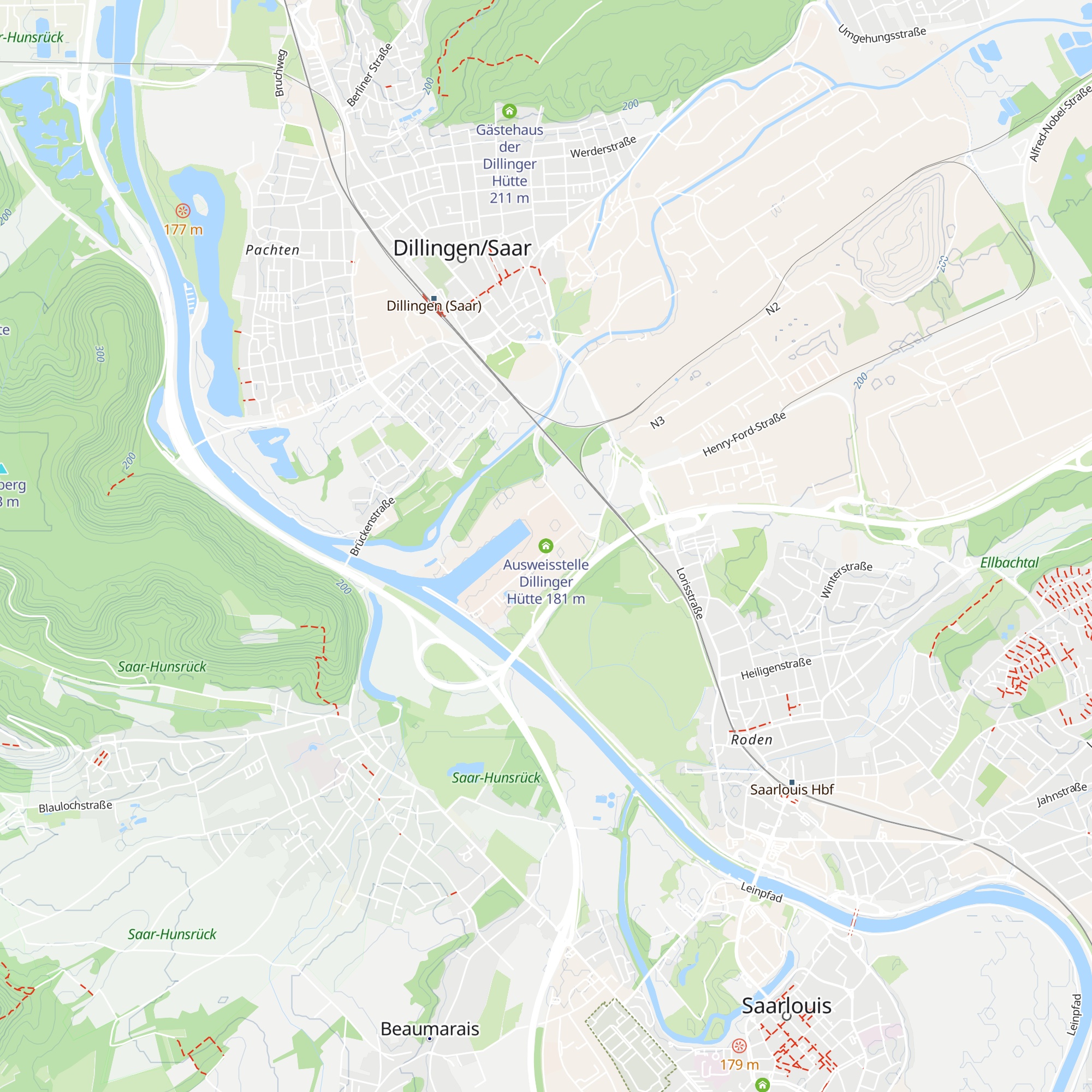 Ausweisstelle Dillinger Hütte map