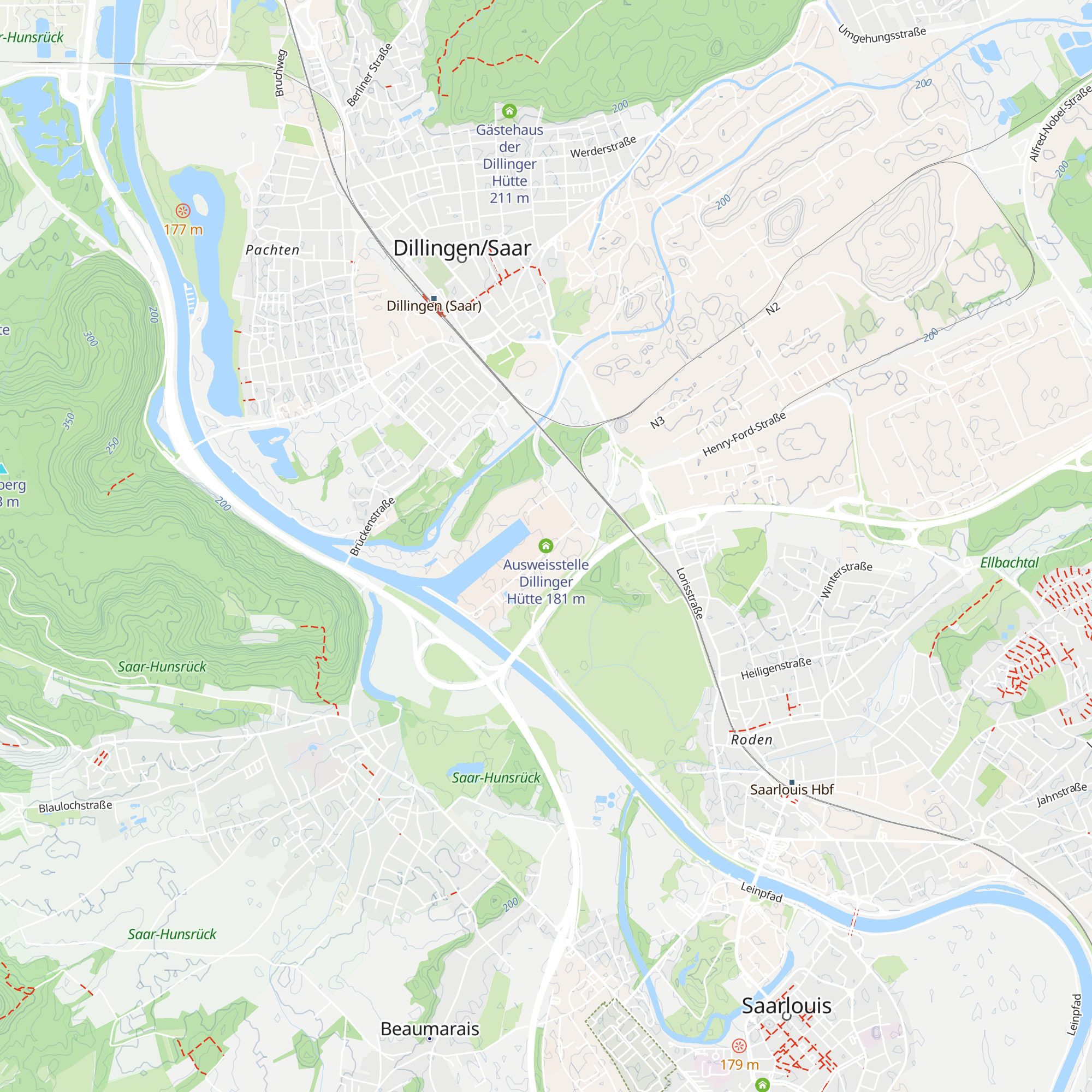 Ausweisstelle Dillinger Hütte map