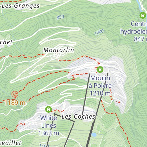Map of Le Chalet de Montchavin