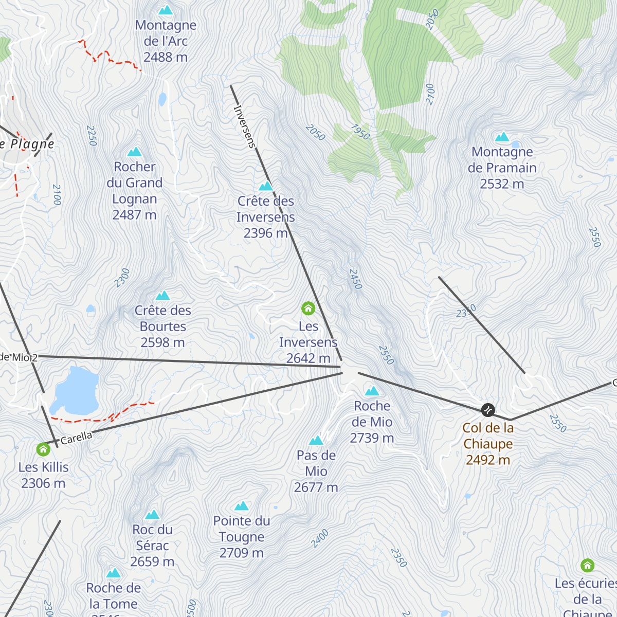 Les Inversens map