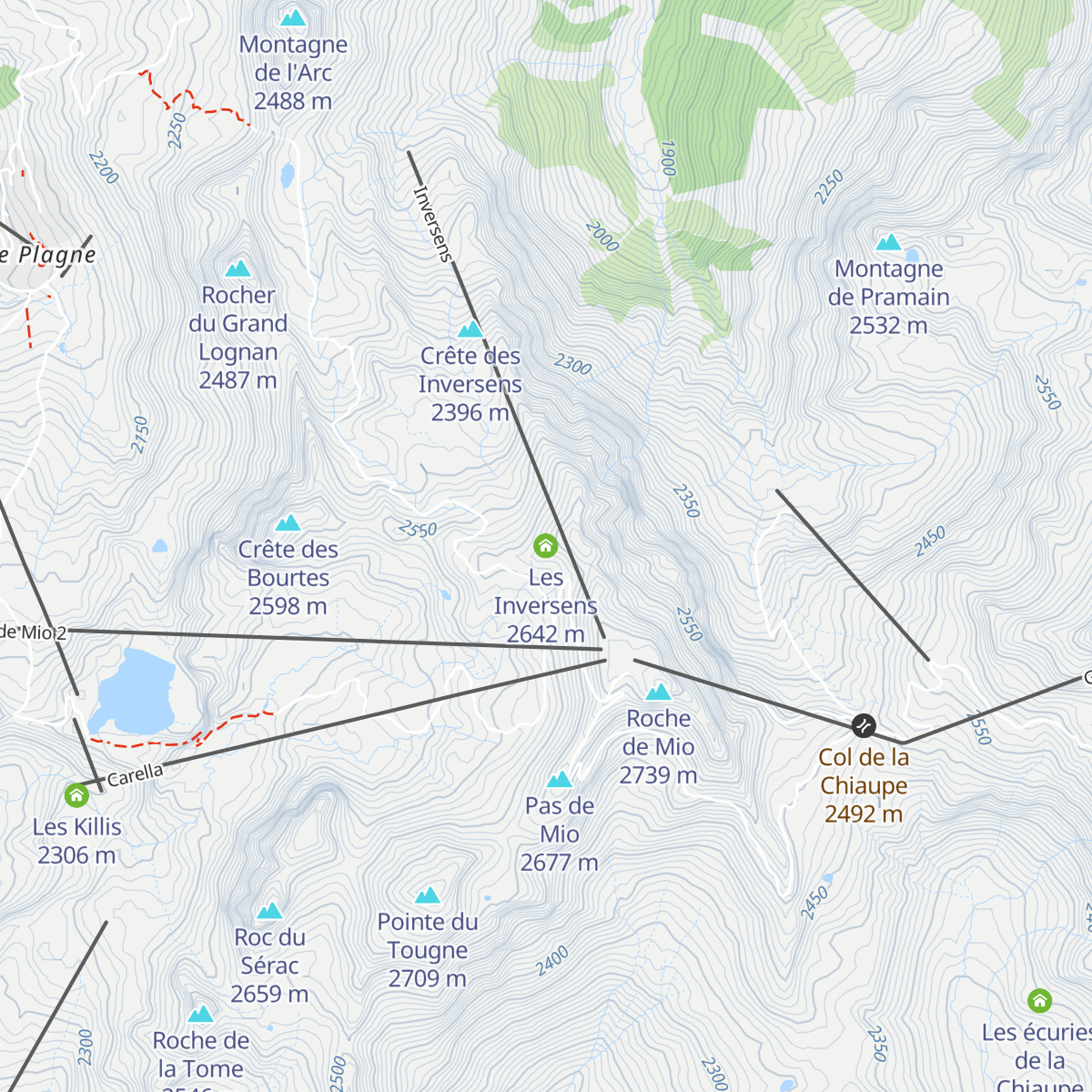 Les Inversens map