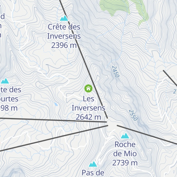 Map of Les Inversens
