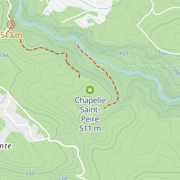 Map of Chapelle Saint-Peire