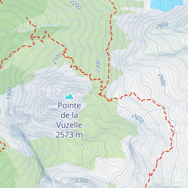 Map of Refuge du Grand Bec
