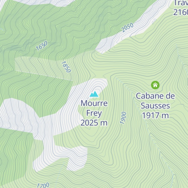 Map of Mourre Frey