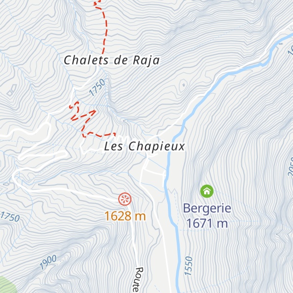 Map of Auberge Refuge de la Nova