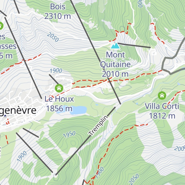 Map of Douane - Dogana