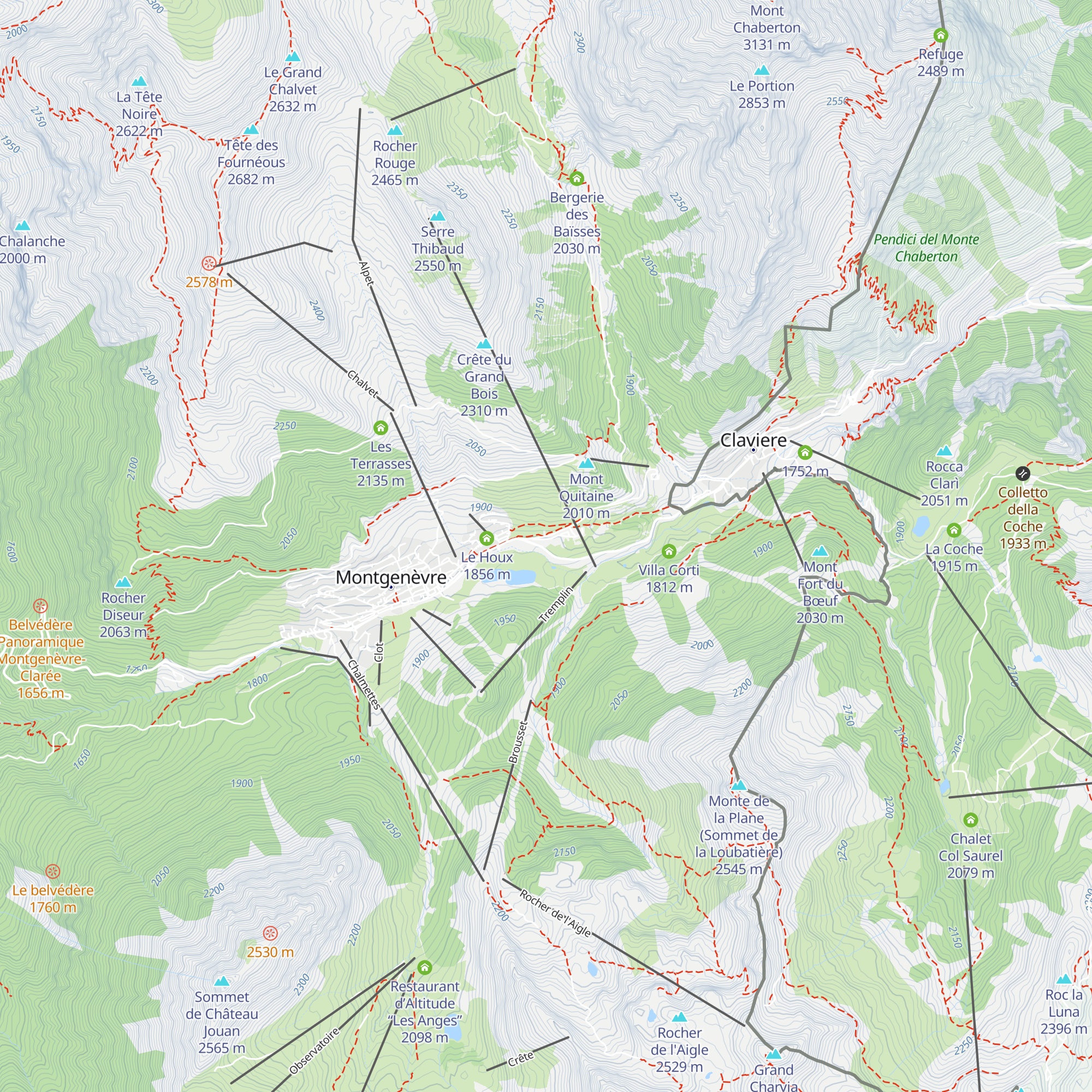 Douane - Dogana map