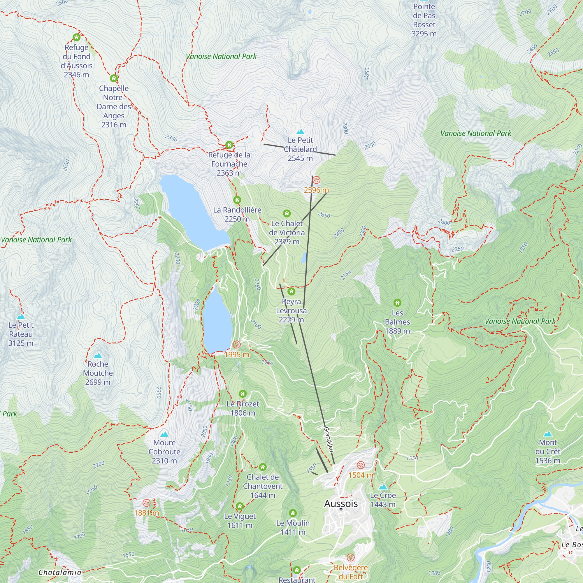 Peyra Levrousa map