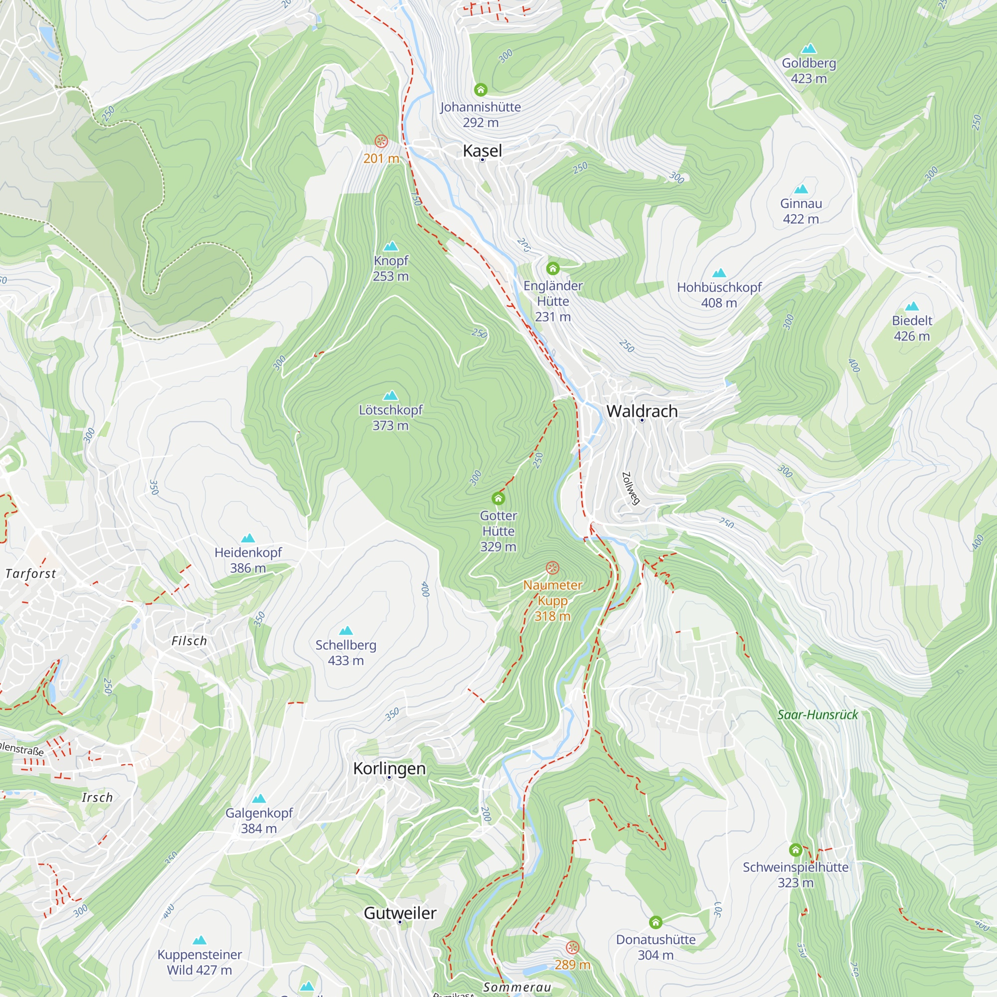 Gotter Hütte map