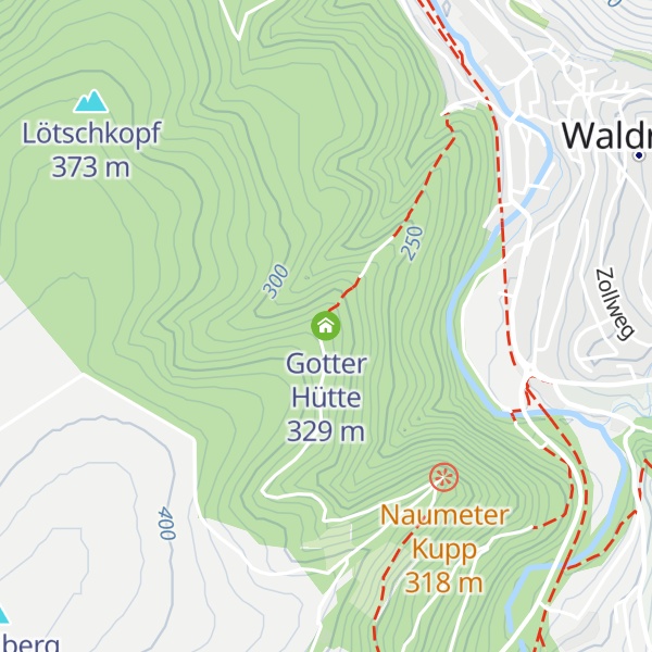 Map of Gotter Hütte