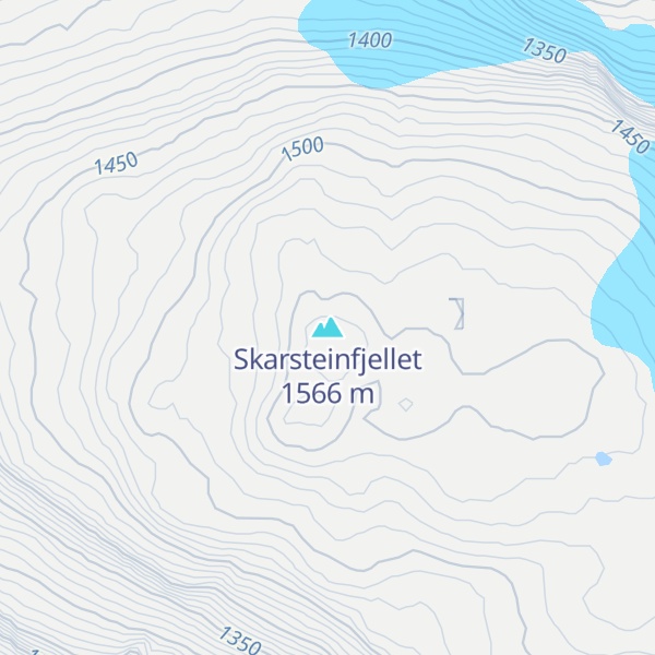 Map of Skarsteinfjellet