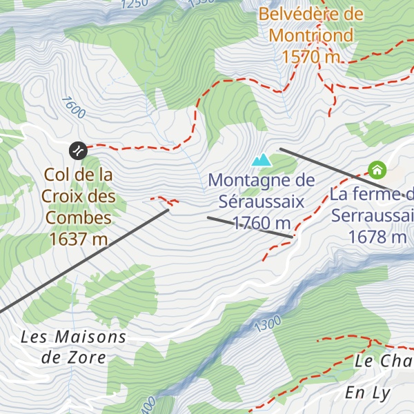 Map of Poste de secours de Super Morzine