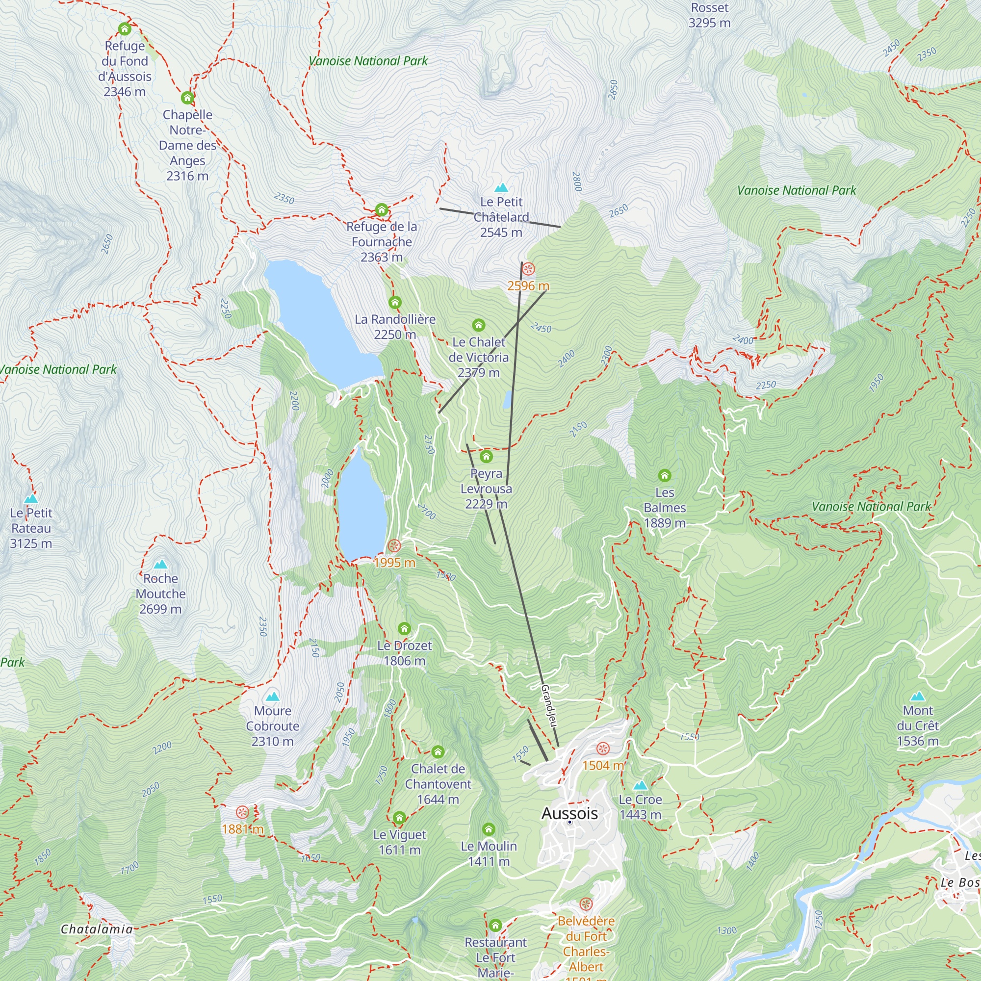 Le Montana map
