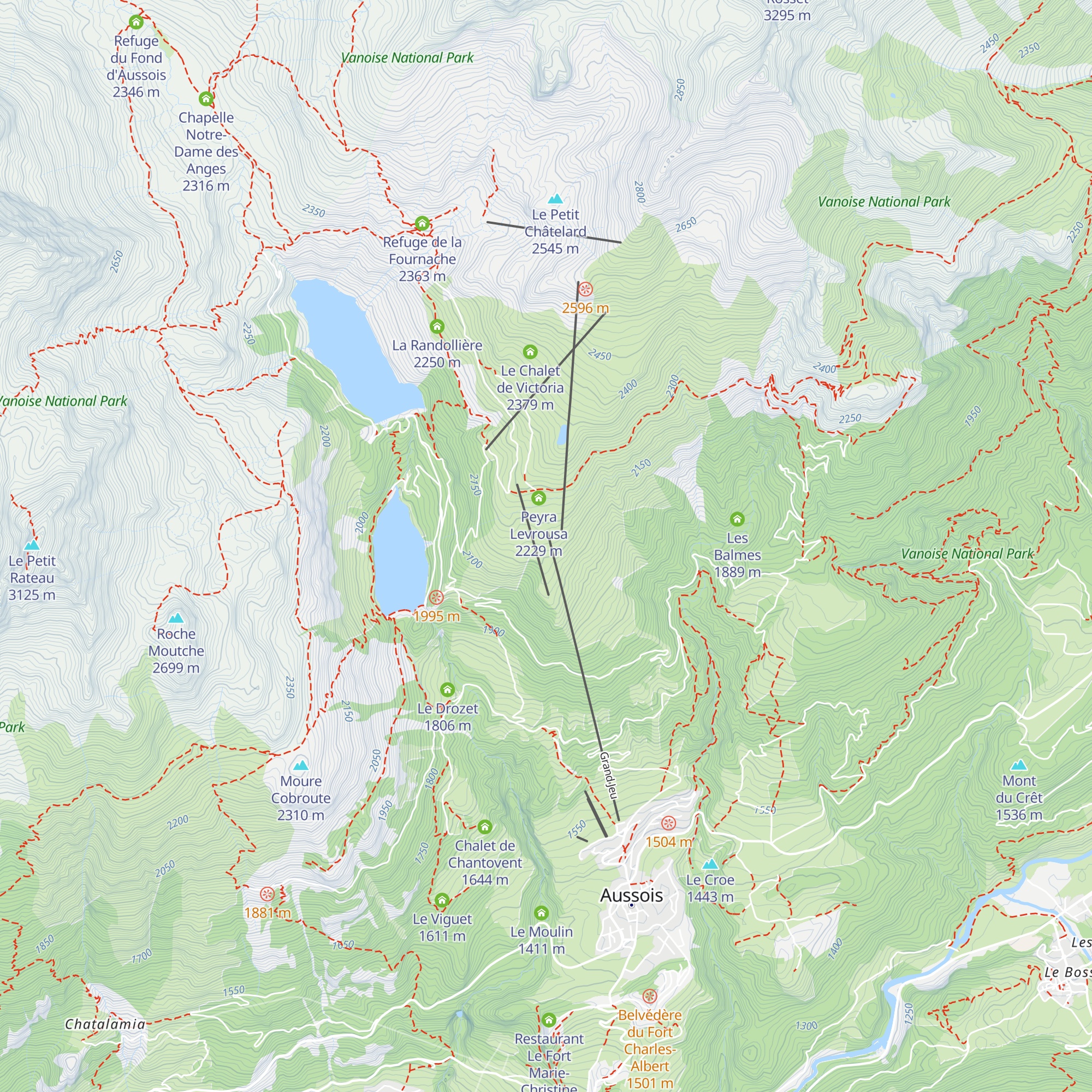 Le Panoramic map