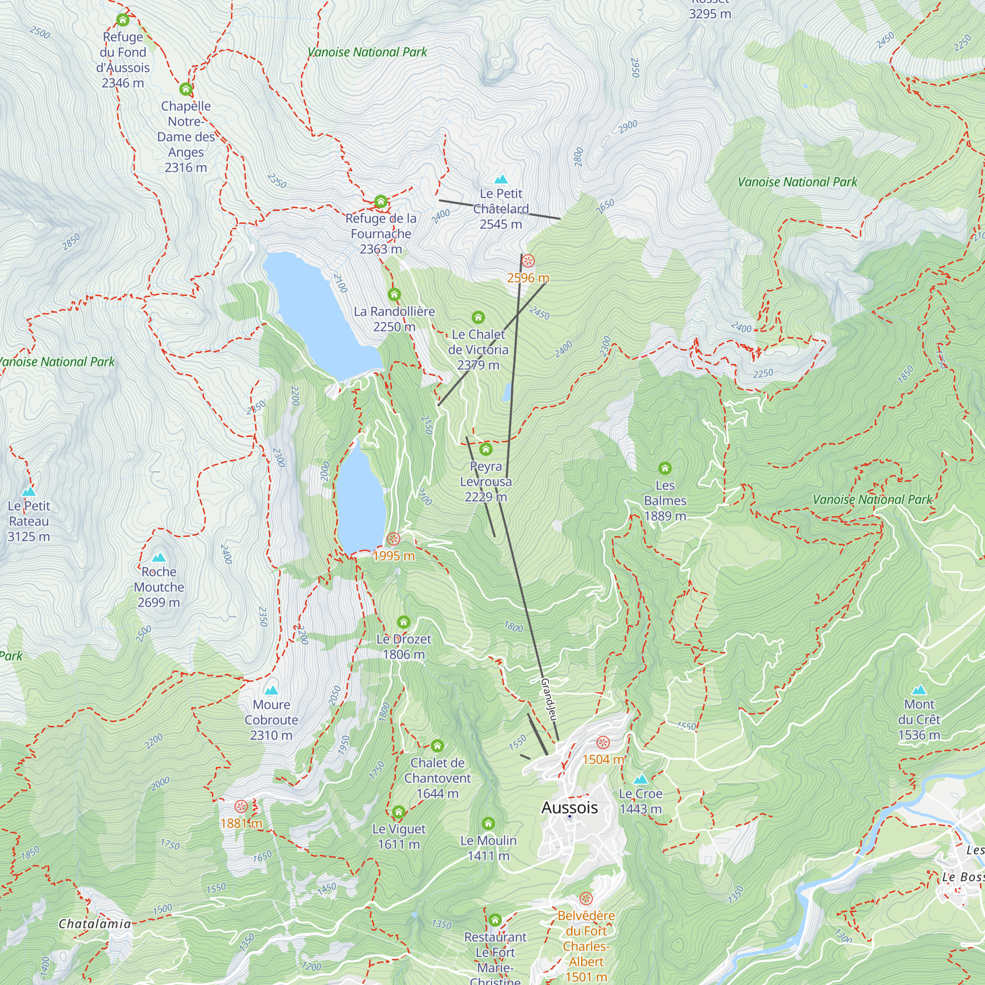 Le Panoramic map