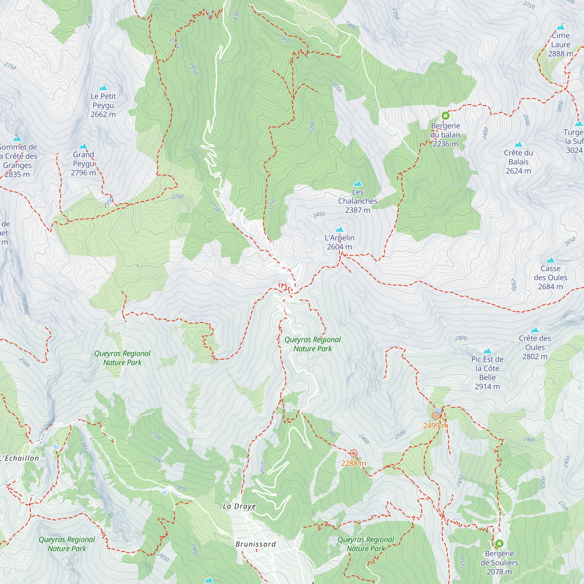 La Cabane du Col de l'Izoard map
