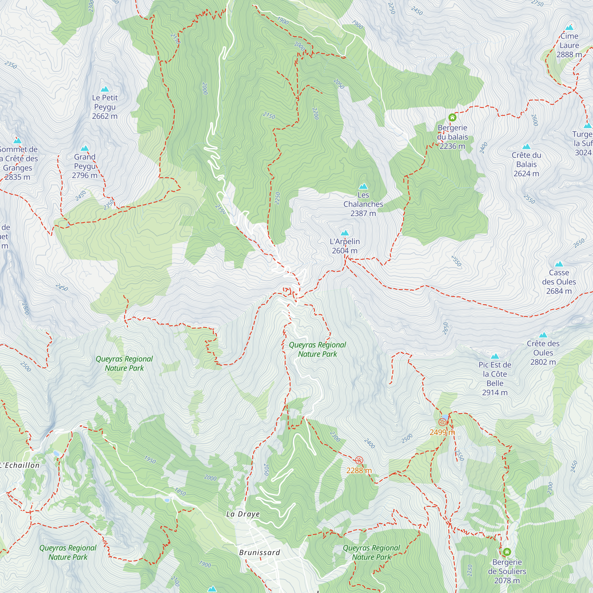 La Cabane du Col de l'Izoard map