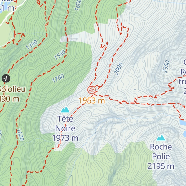 Map of Refuge de Tré la Tête