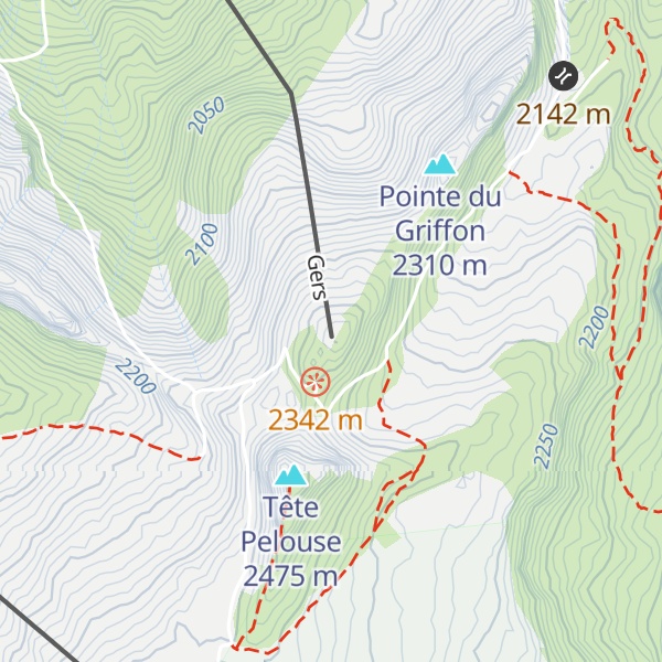 Map of Les Verdets