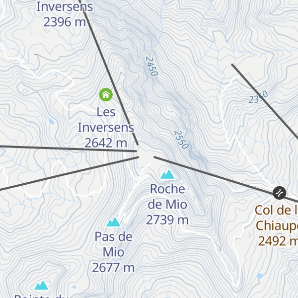 Map of Restaurant Roche de Mio