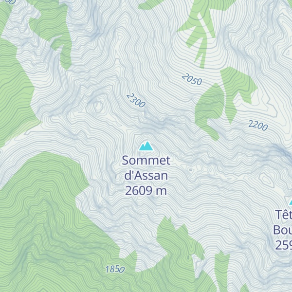 Map of Sommet d'Assan