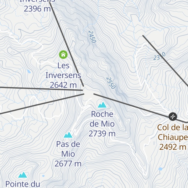 Map of Gare Départ TC les Glaciers