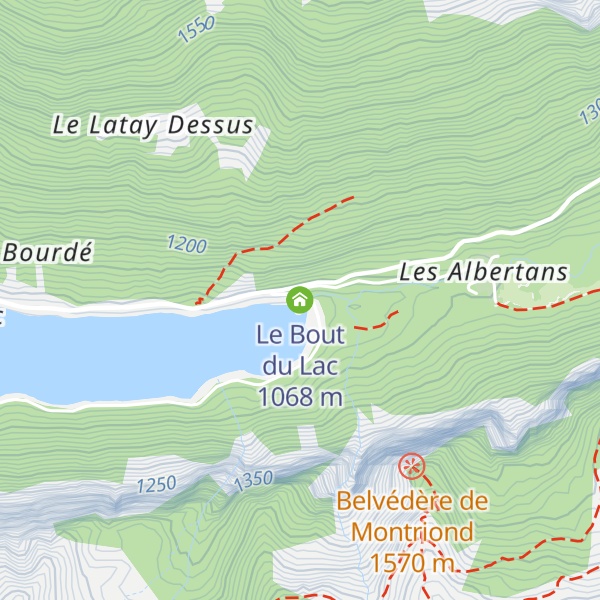 Map of Le Bout du Lac