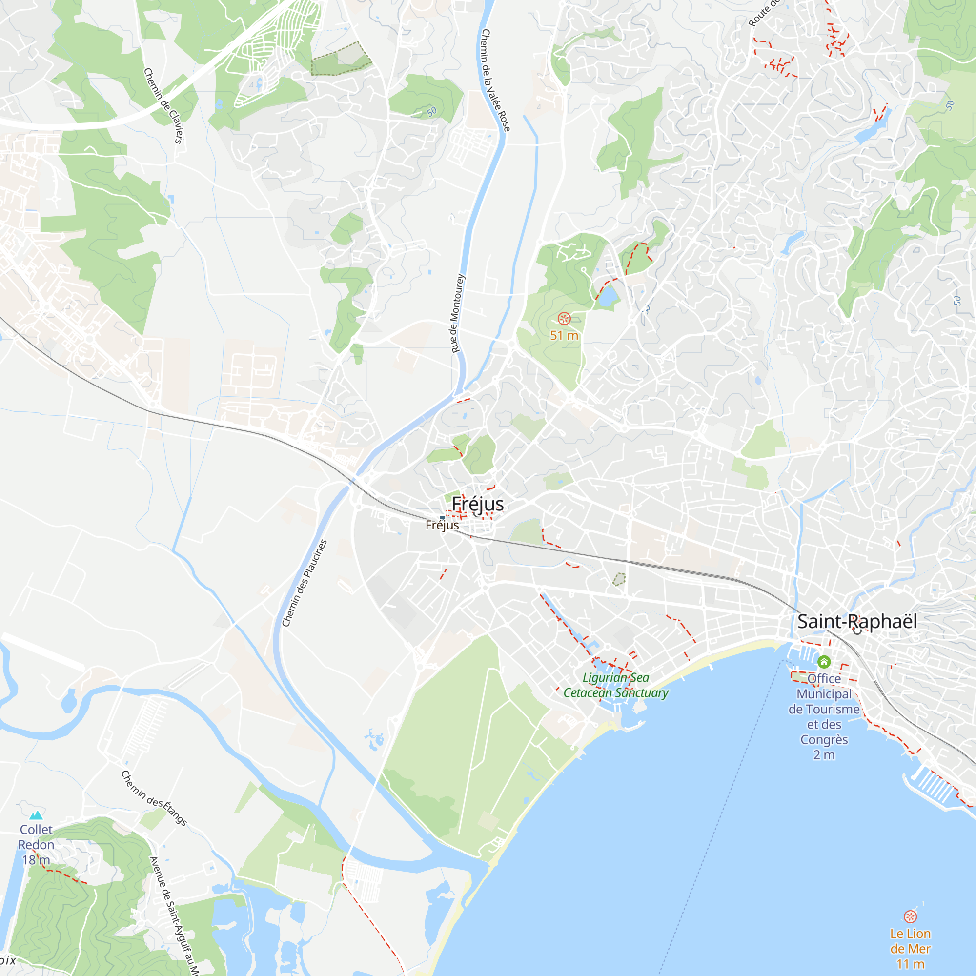 Office de Tourisme de Fréjus map